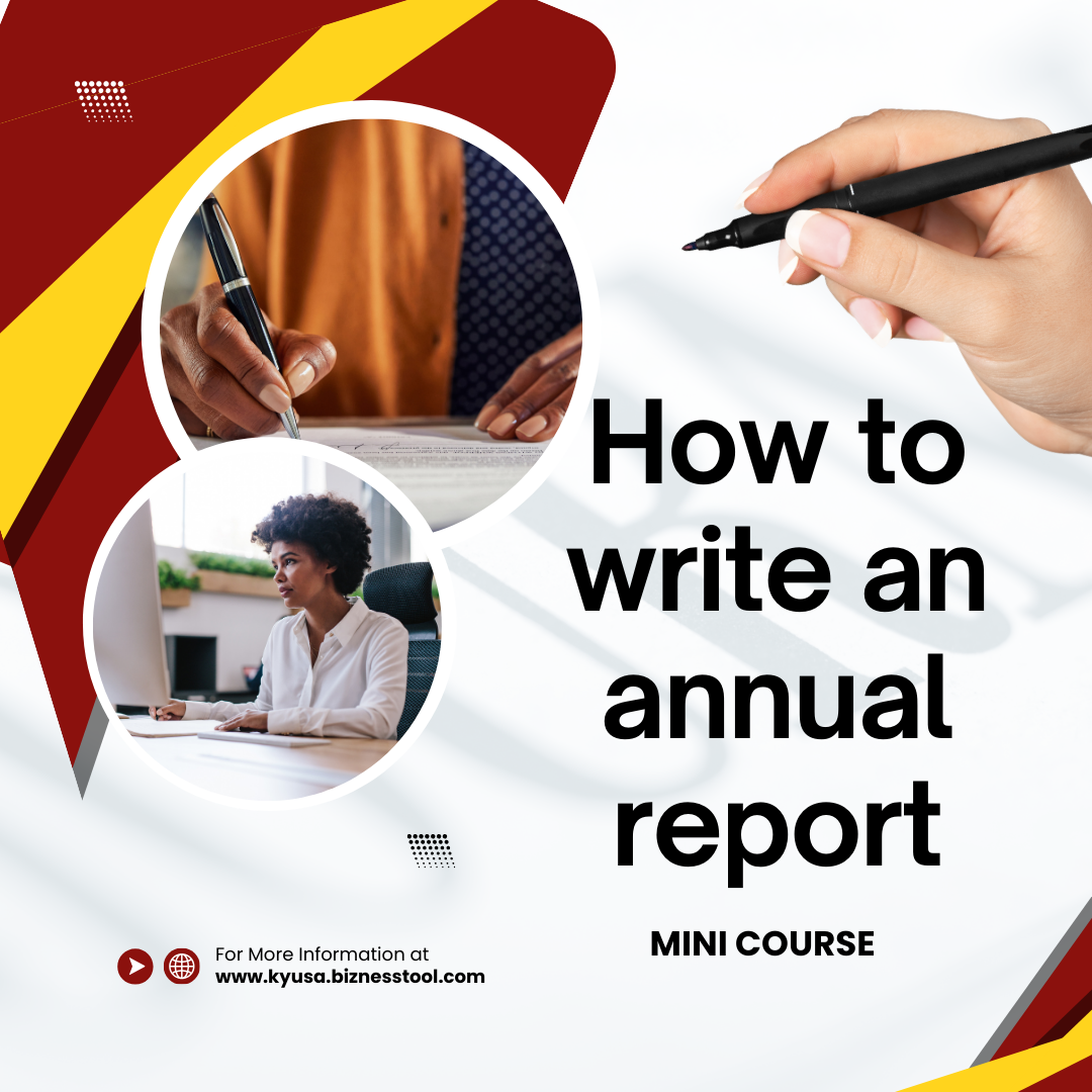 How to write an annual report