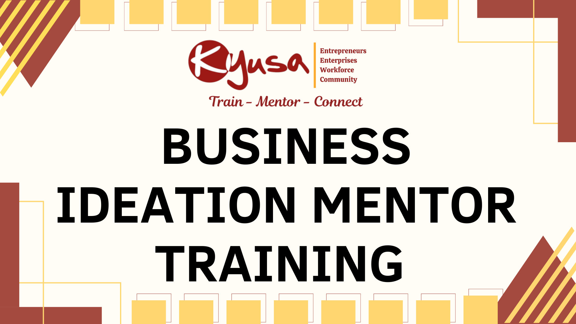 Business Ideation Mentor Training